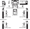 Carbon Fiber 3D Black Dash Kit Decal Trim Pack of 2 O129313