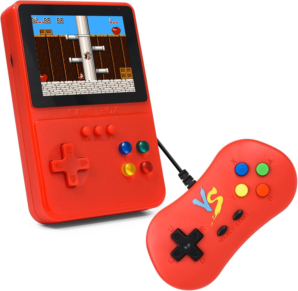 Retro Handheld Game Console with 500 Classical FC Games, 3-Inch Color Screen, Pack of 2 V688