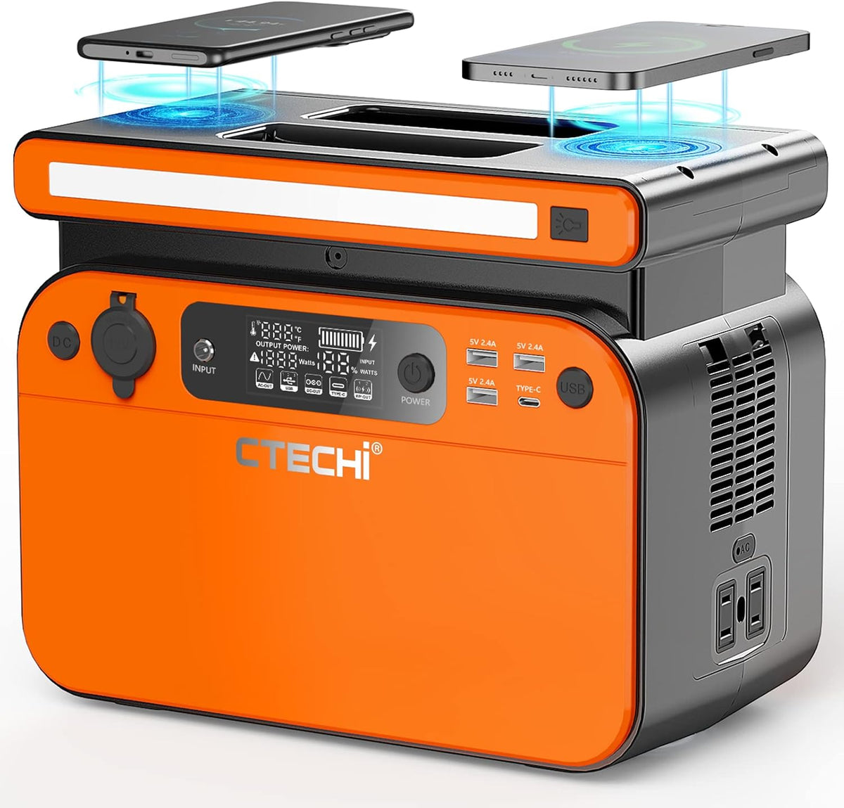 Portable Power Station 1200W 1210Wh LiFePO4 Solar Generator A394