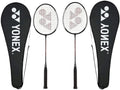 Badminton Racket with Full Cover Steel Shaft Pack of 2 W770881