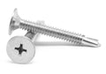 #10-24 x 1 1/4 Coarse Thread Self Drilling Screw Phillips Wafer Head Zinc Plated N7106