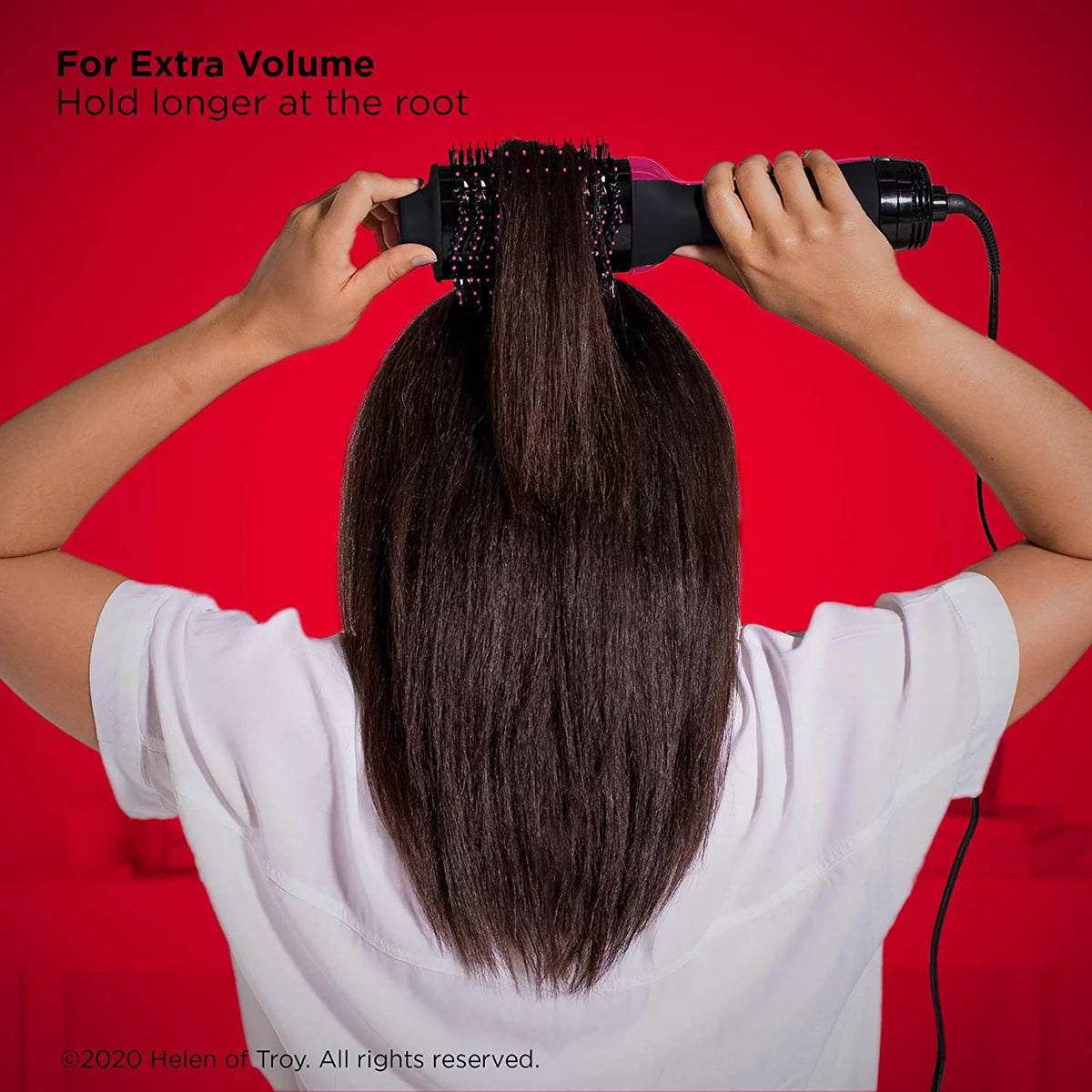 Black Hot Air Brush Hair Dryer And Volumizer B461