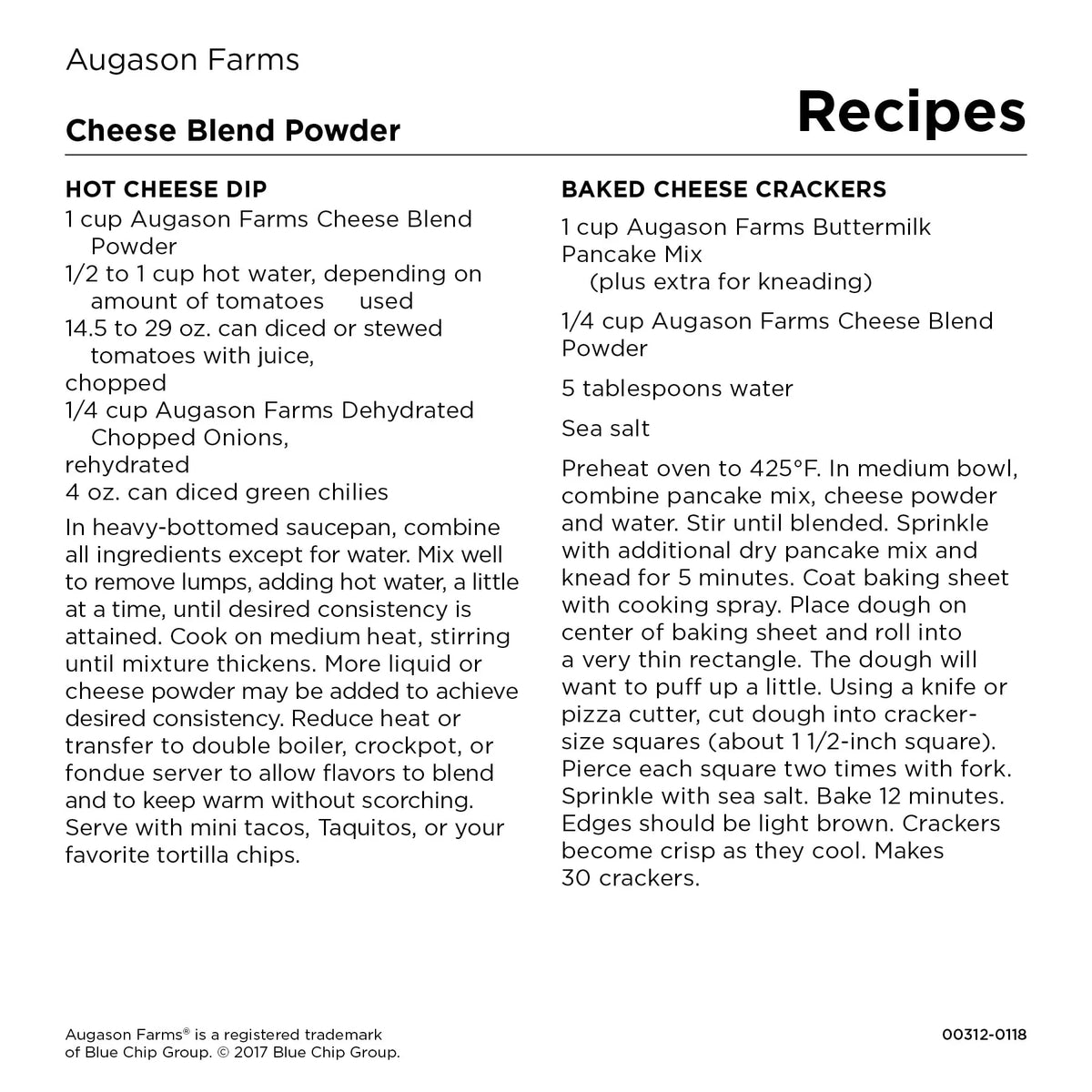 Cheese Blend Powder Gluten Free W64382