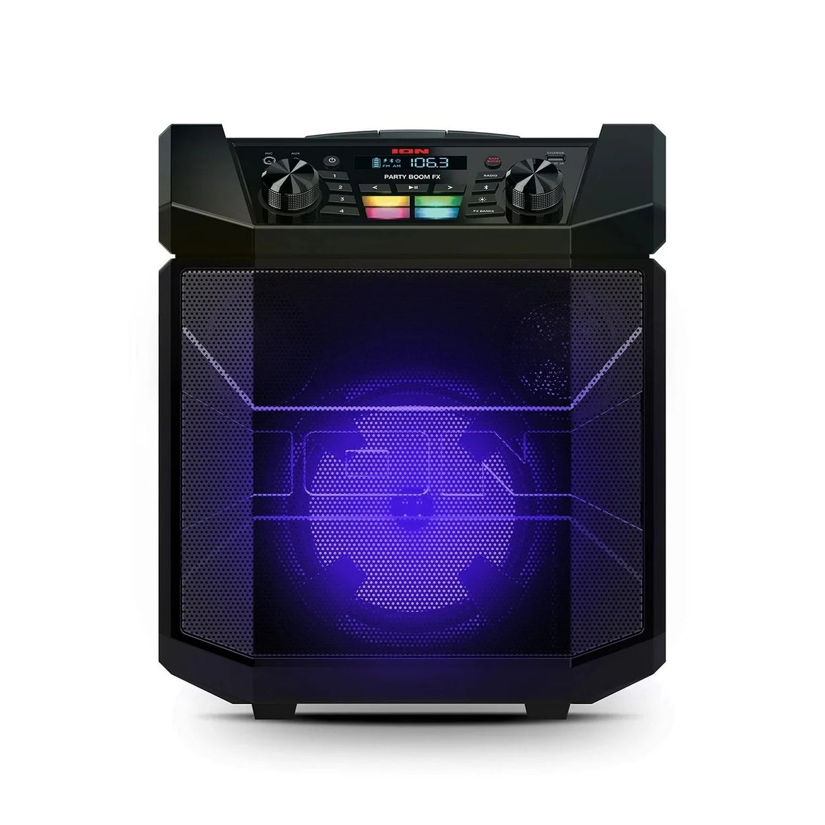 Portable Bluetooth Speaker with LED Lighting, Black Q30090