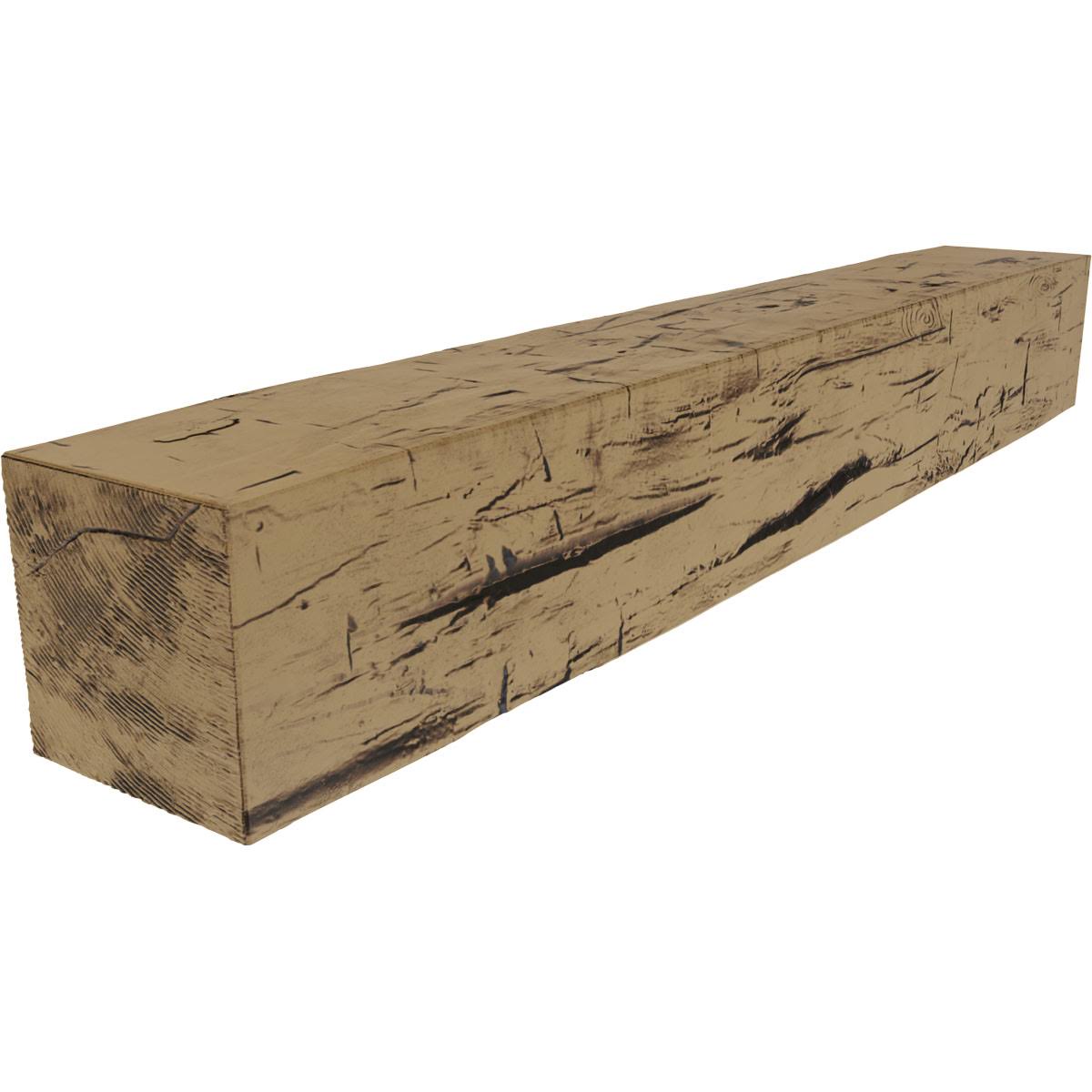 Hand Hewn Faux Wood Fireplace Mantel V178