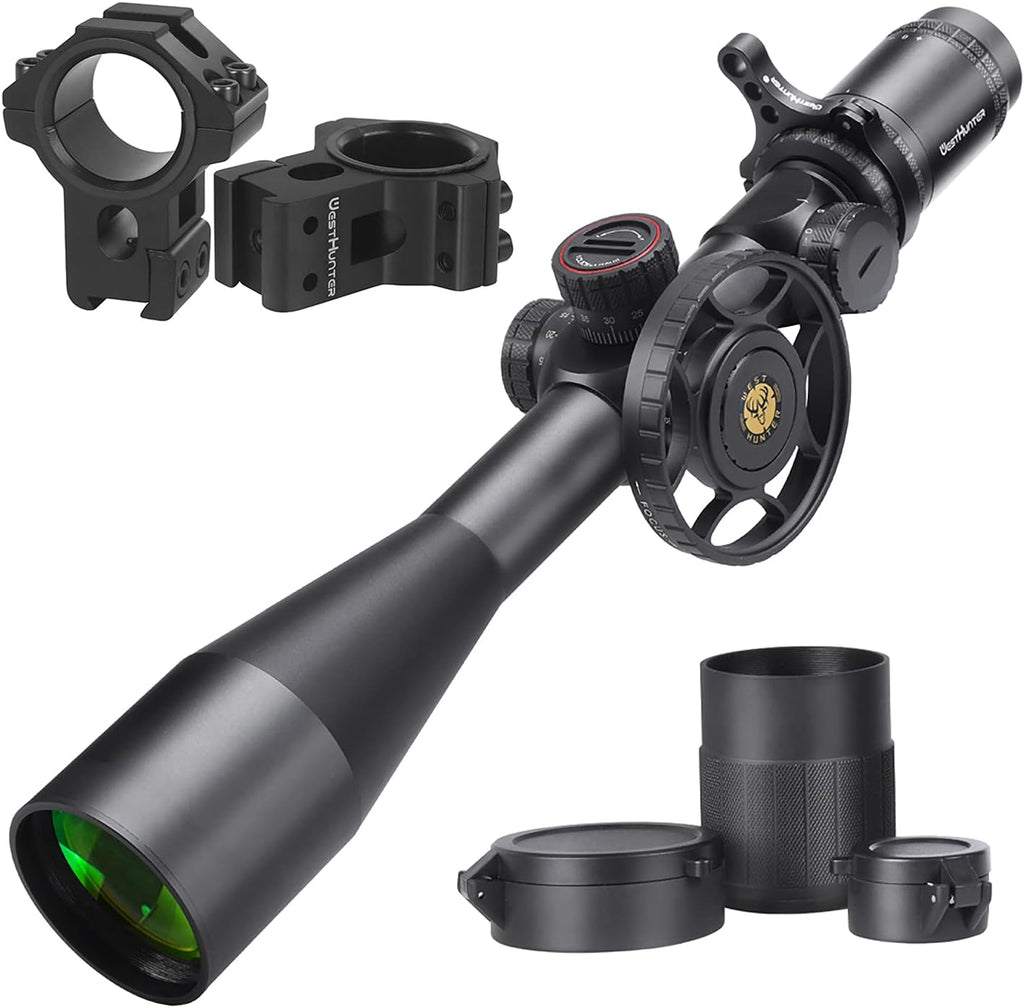 30 mm Tube First Focal Plane Illuminated Etched Glass Reticle Tactical 1/10 MIL Precision Shooting Scope F4043