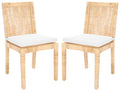 Cane Dining Chair with Cushion, Set of 2 O5073