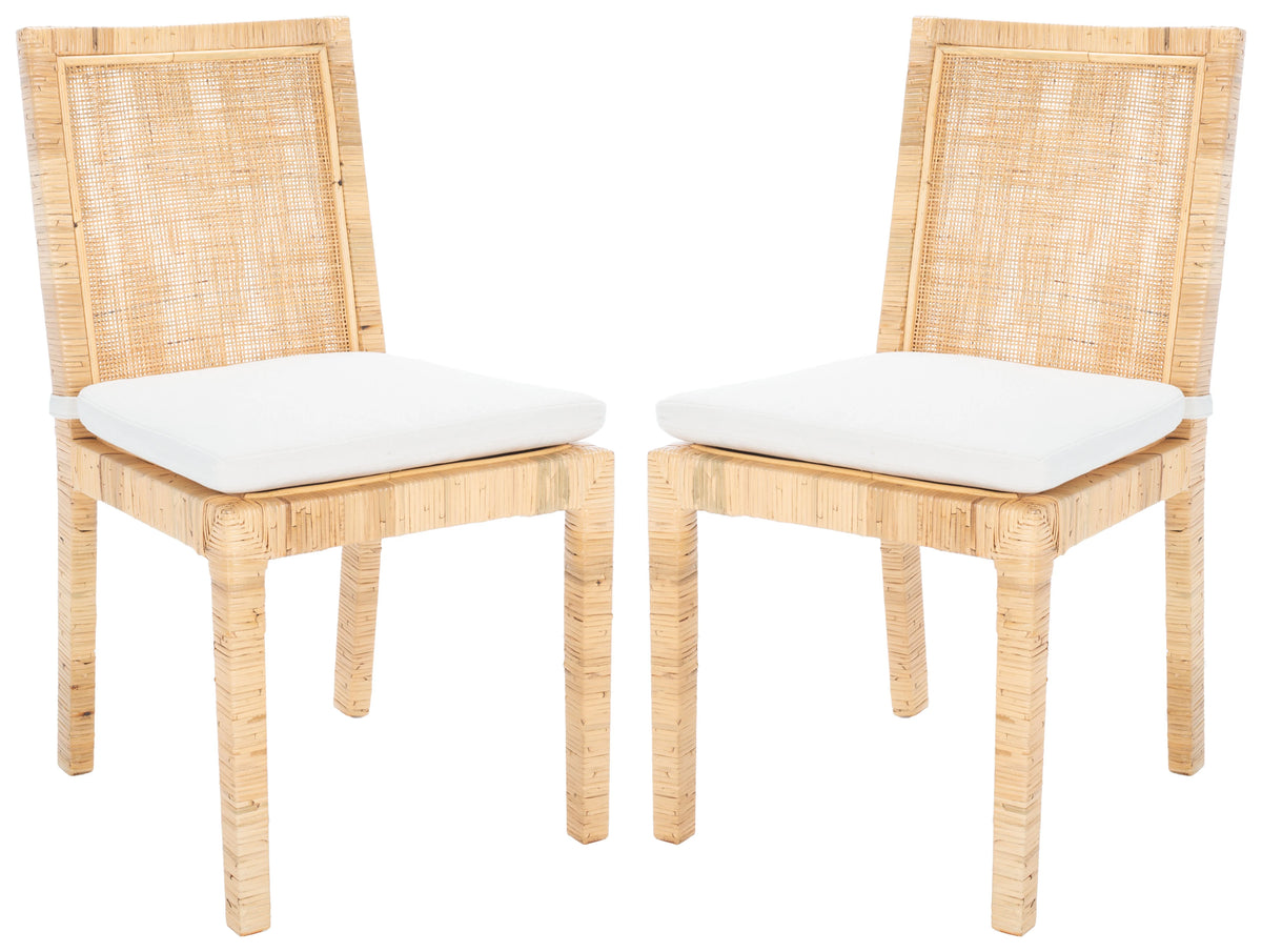 Cane Dining Chair with Cushion, Set of 2 O5073