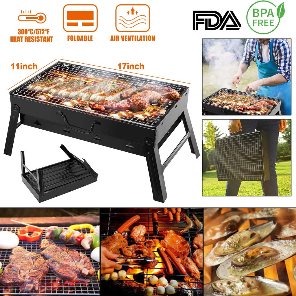 Foldable Metal Charcoal BBQ Grill S44119