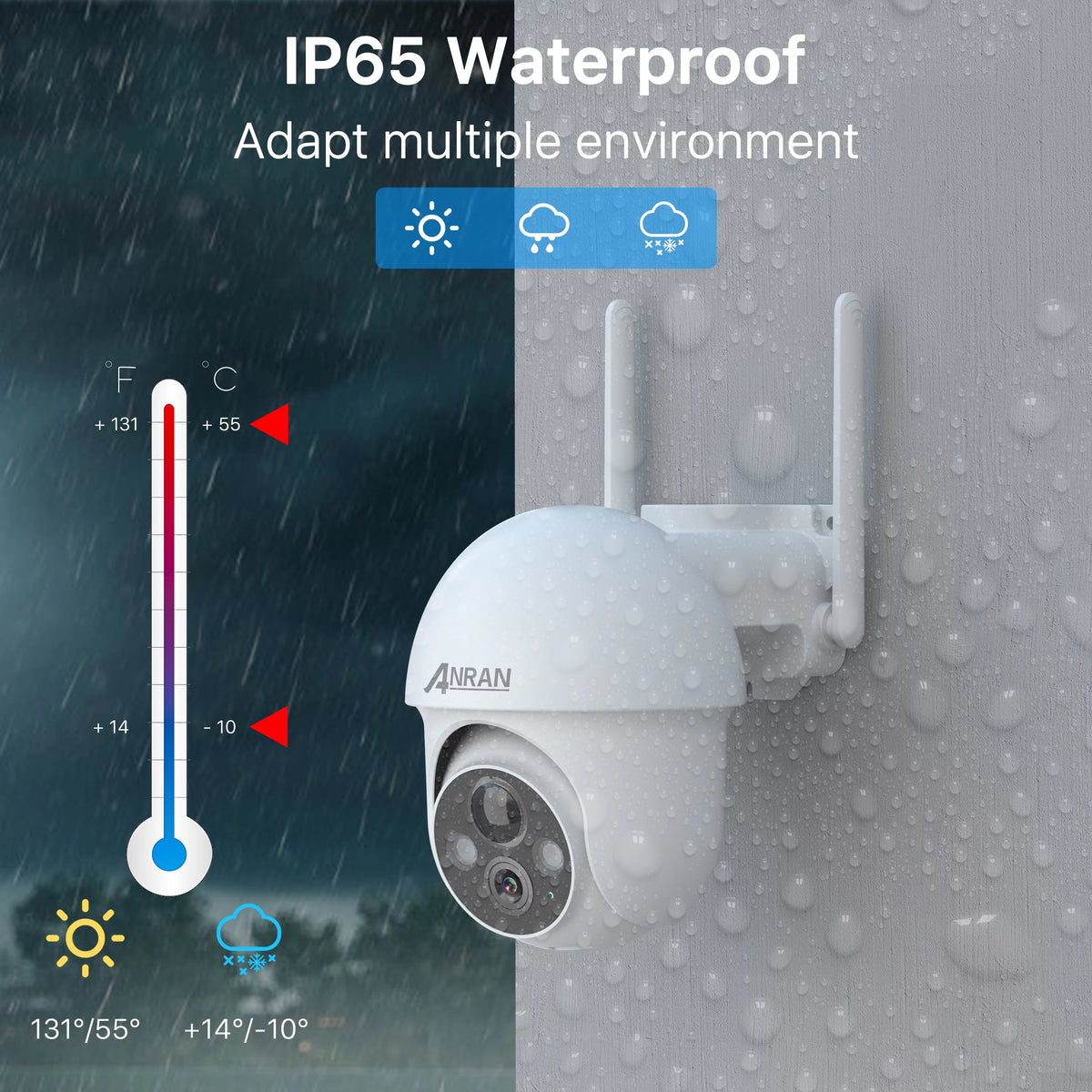 2K Solar Security Camera with Spotlight, 360° View Wireless Outdoor Camera, Waterproof PIR Detection, Rechargeable Battery Powered Home Surveillance Camera with Color Night Vision 2-Way Audio H246534
