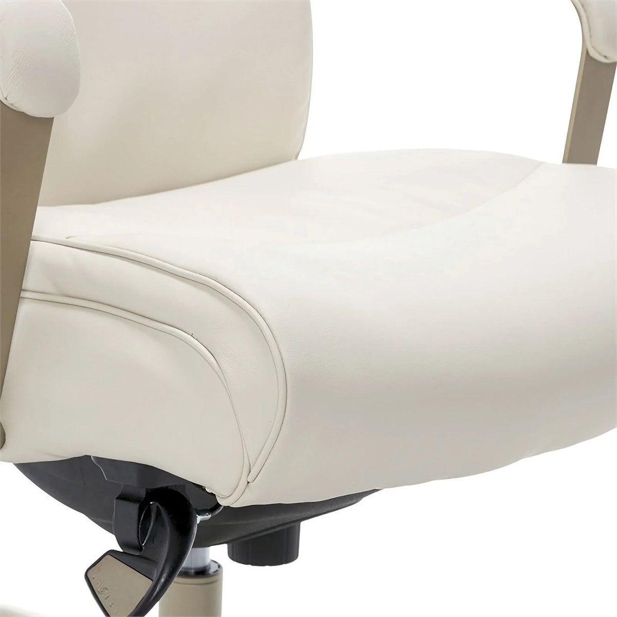 Ivory White Faux Leather Executive Office Chair U152825