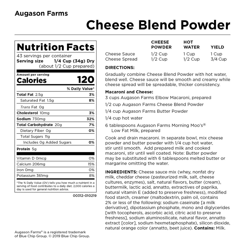 Cheese Blend Powder Gluten Free W64382