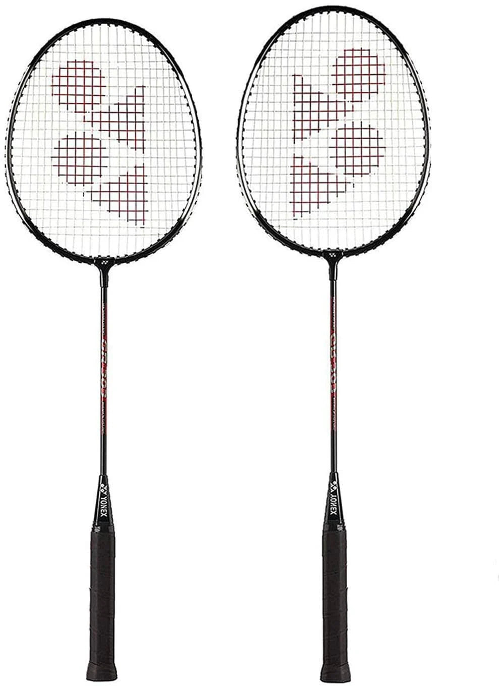 Badminton Racket with Full Cover Steel Shaft Pack of 2 W770881