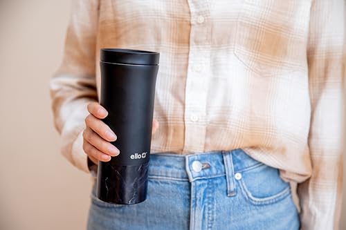 16oz Vacuum Insulated Stainless Steel Travel Mug, Black I595