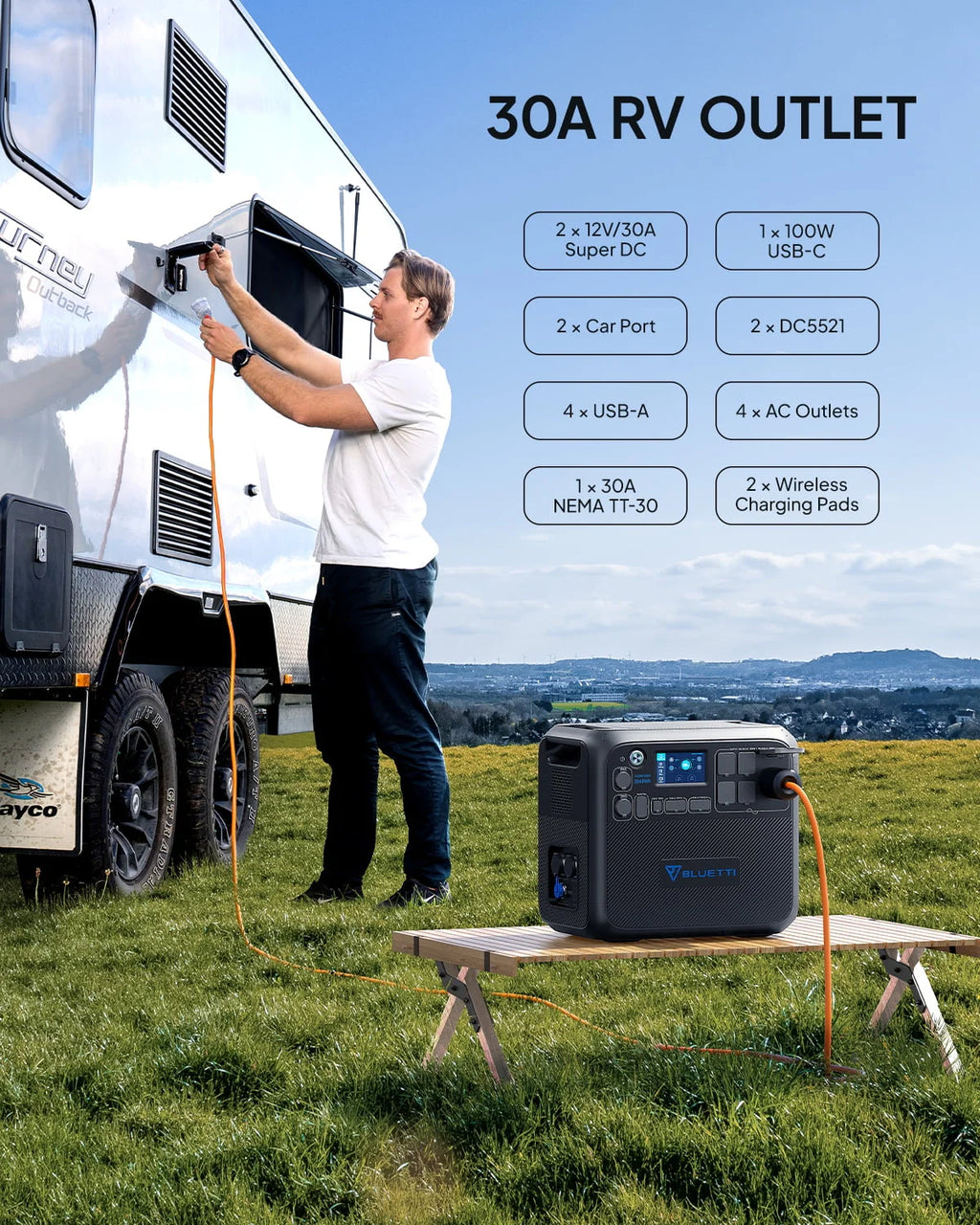 Portable Power Station 2048Wh Solar Generator N519995