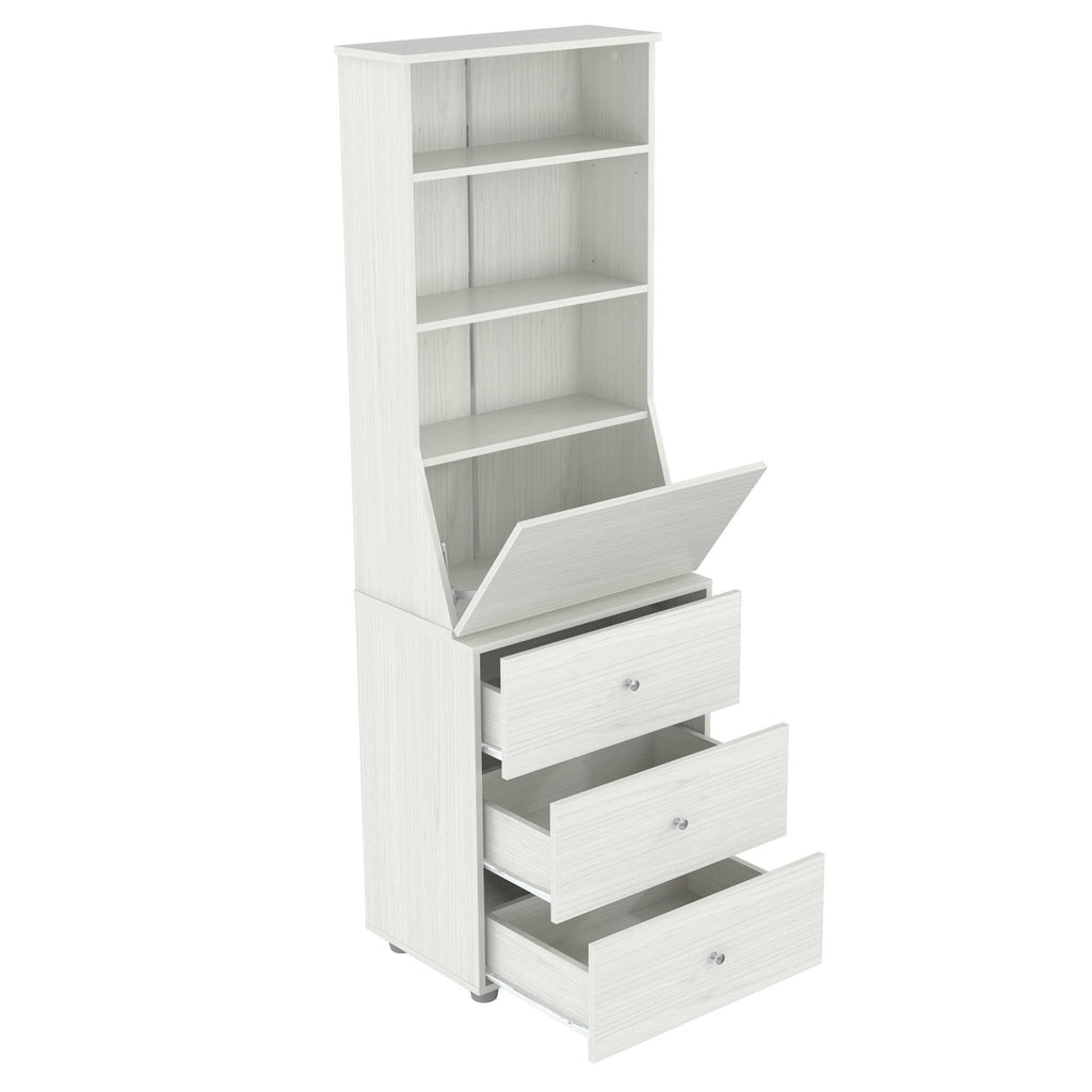 Washed Oak 3-Shelf Bookcase N955064