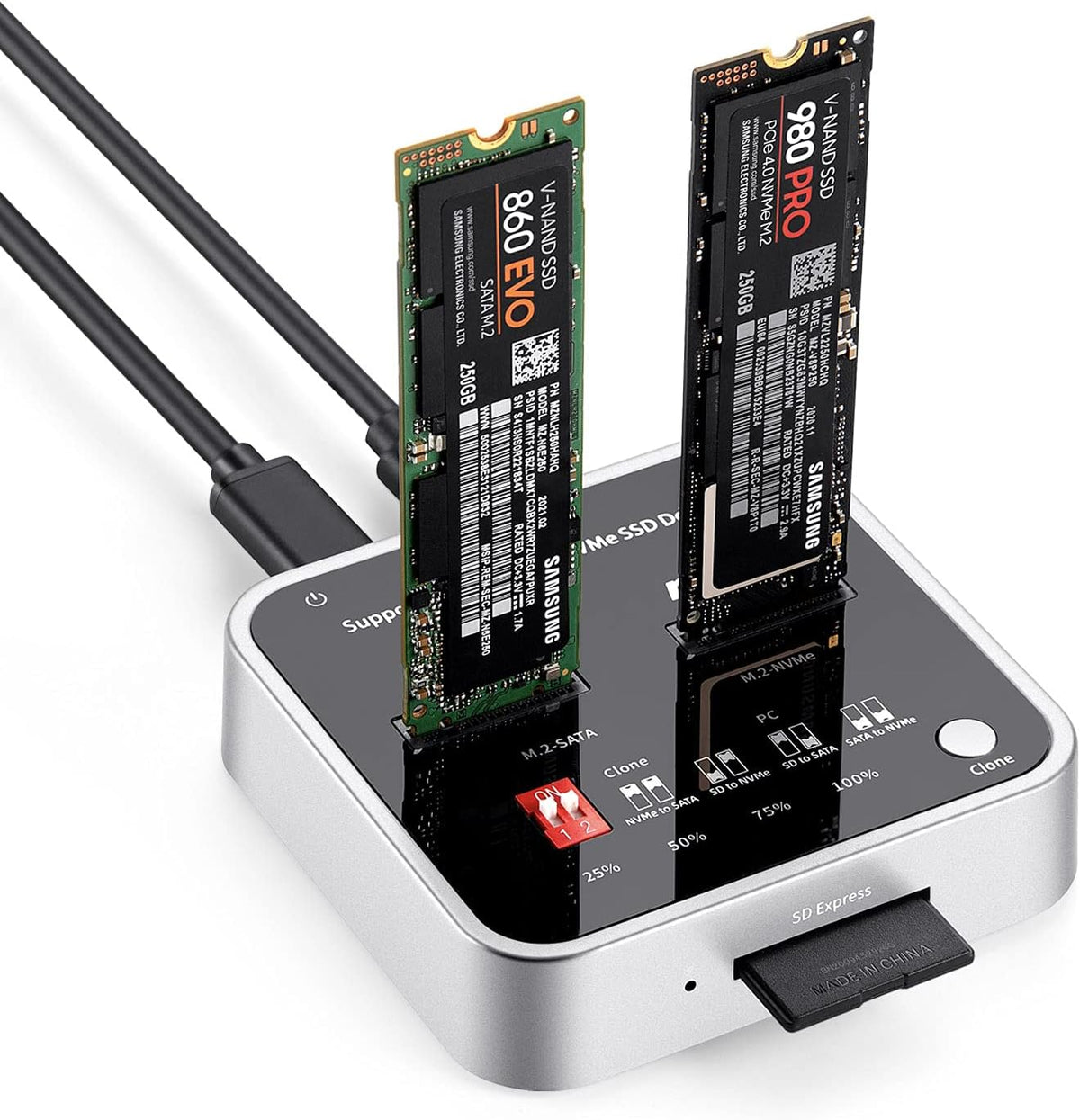 M.2 NVME/SATA SSD Docking Station B44193