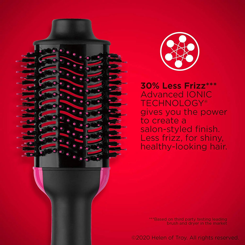 Black Hot Air Brush Hair Dryer And Volumizer B461