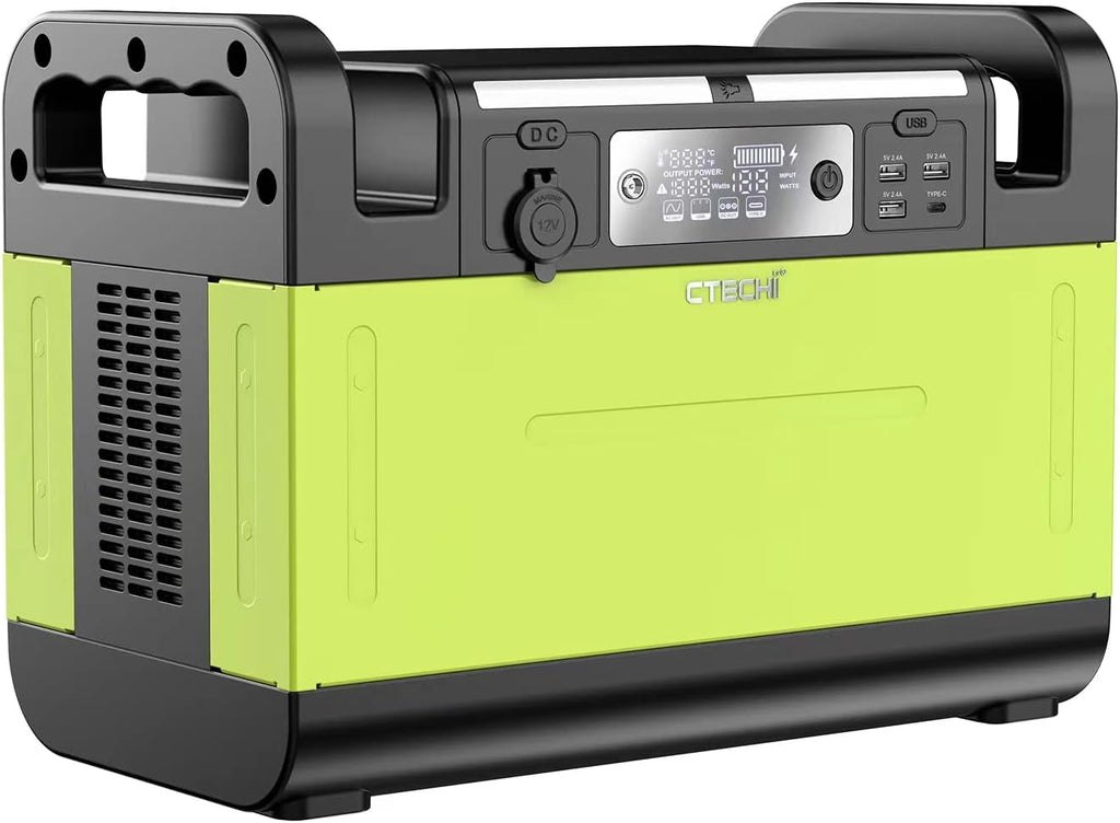 Portable Power Station 1200W 1210Wh LiFePO4 Solar Generator A394