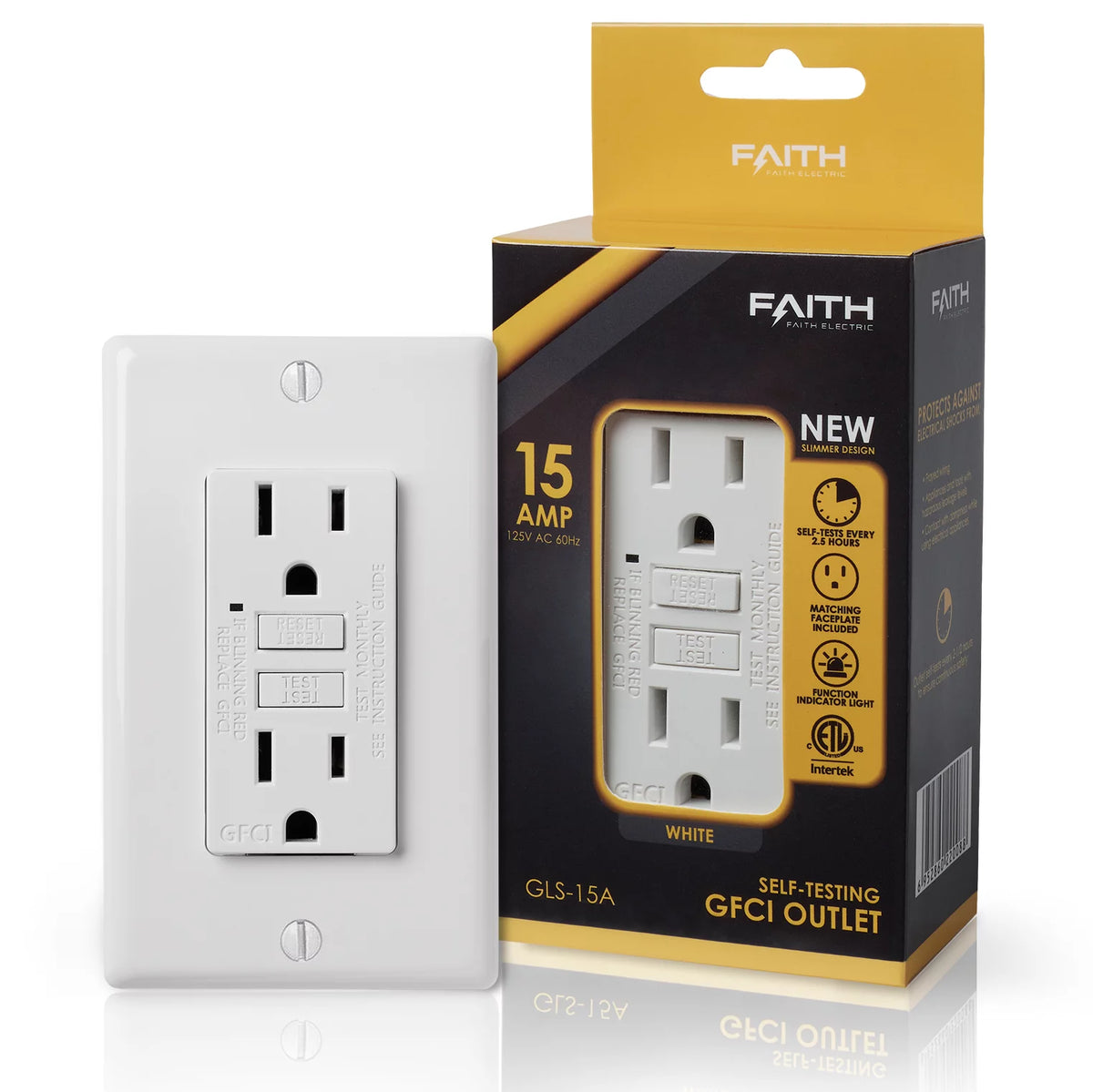 White 15A GFCI Outlets 10 Pack A317897
