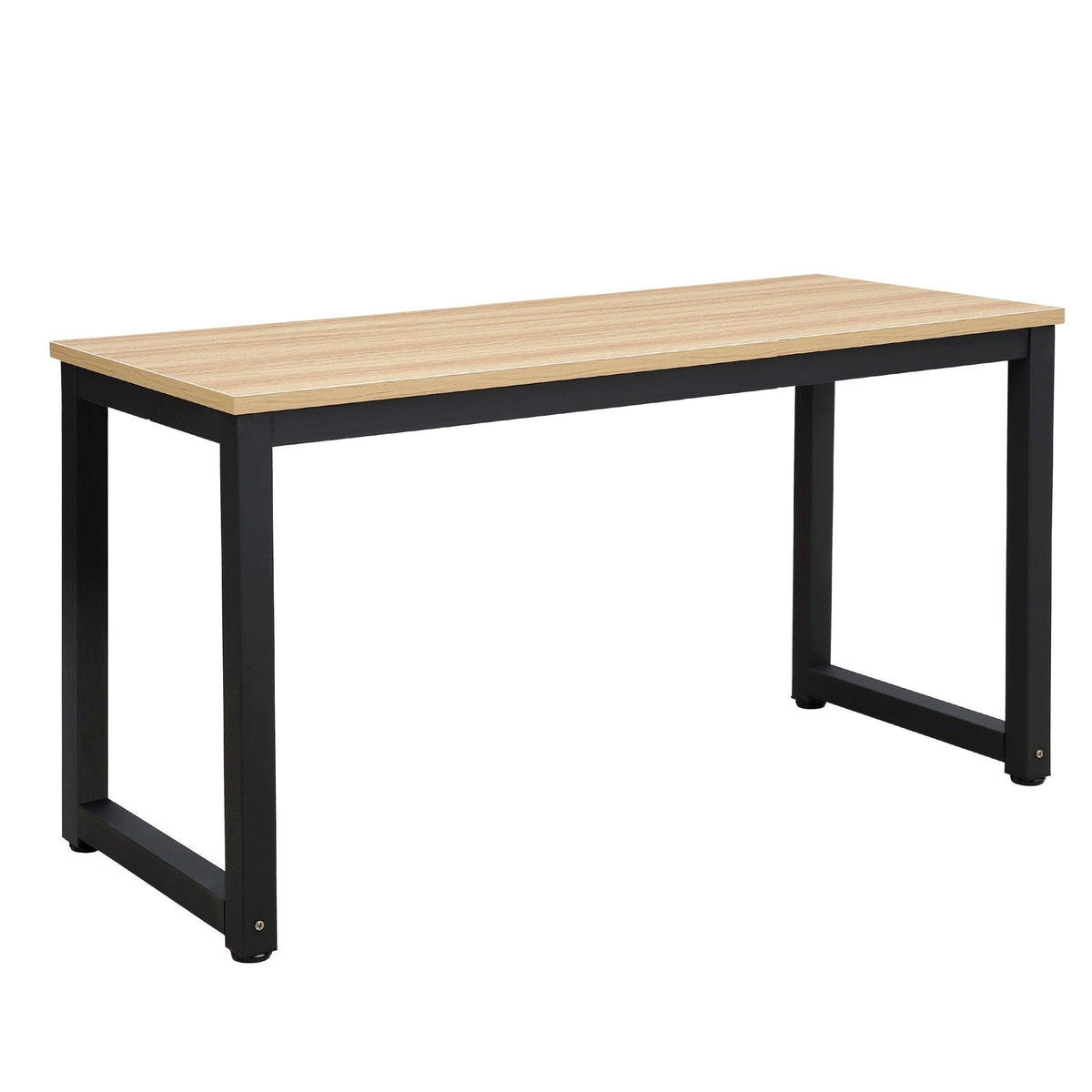 Natural Large Office Desk with Black Legs K589138