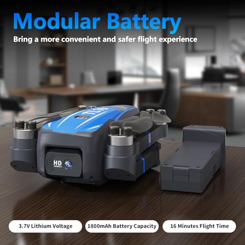 Brushless Motor Drone with 1080P Camera Blue Z9191