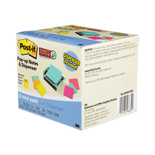 Pop-up Dispenser Value Pack, Black/Clear, 10 Packs Y37783