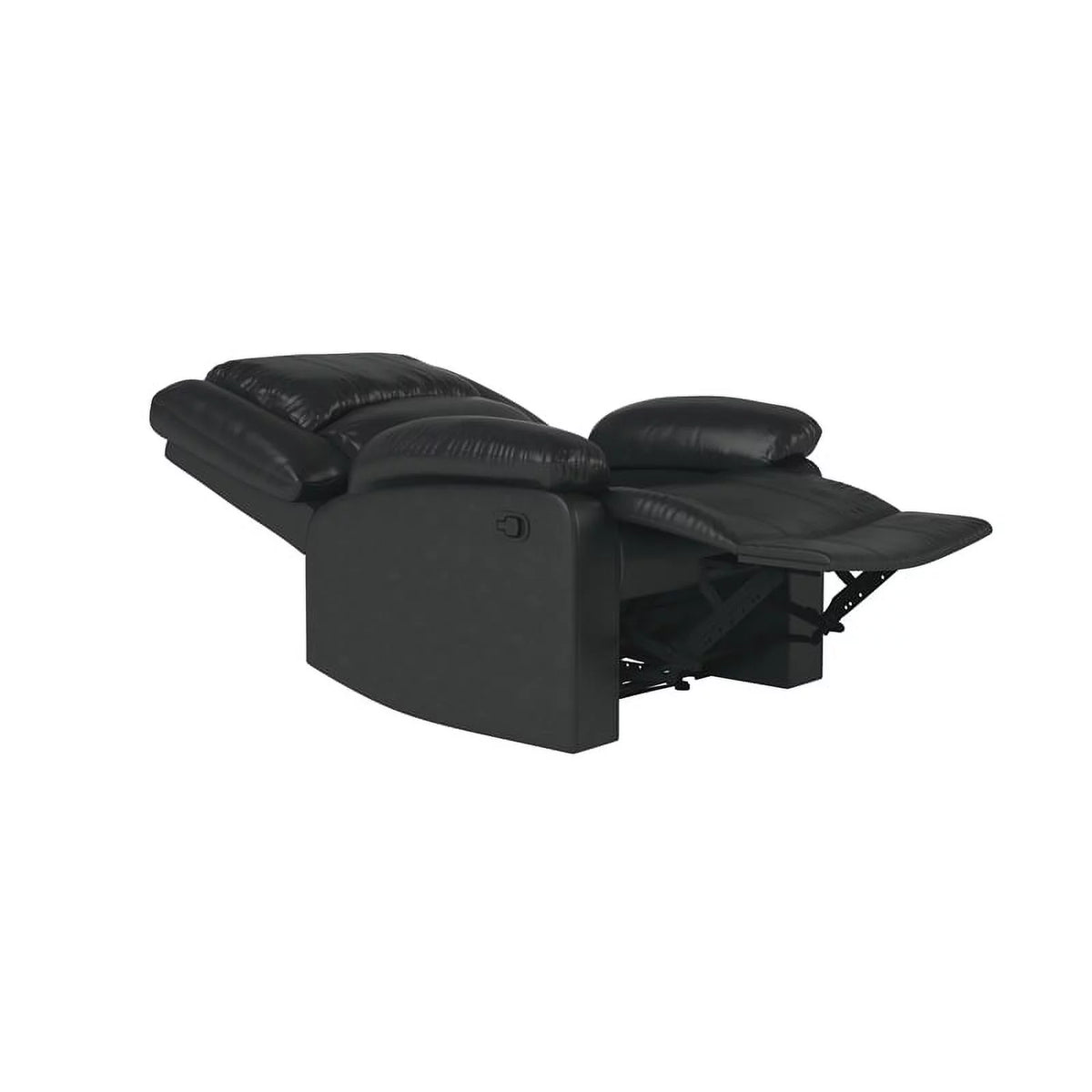 Black Faux Leather Recliner Q171