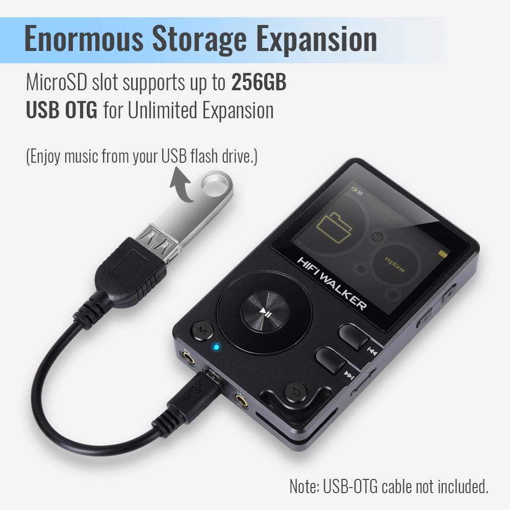 Pack of 2 Bluetooth MP3 Player with HD Earphones U999