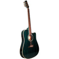 Transparent Blue Finish Acoustic Electric Guitar Z853