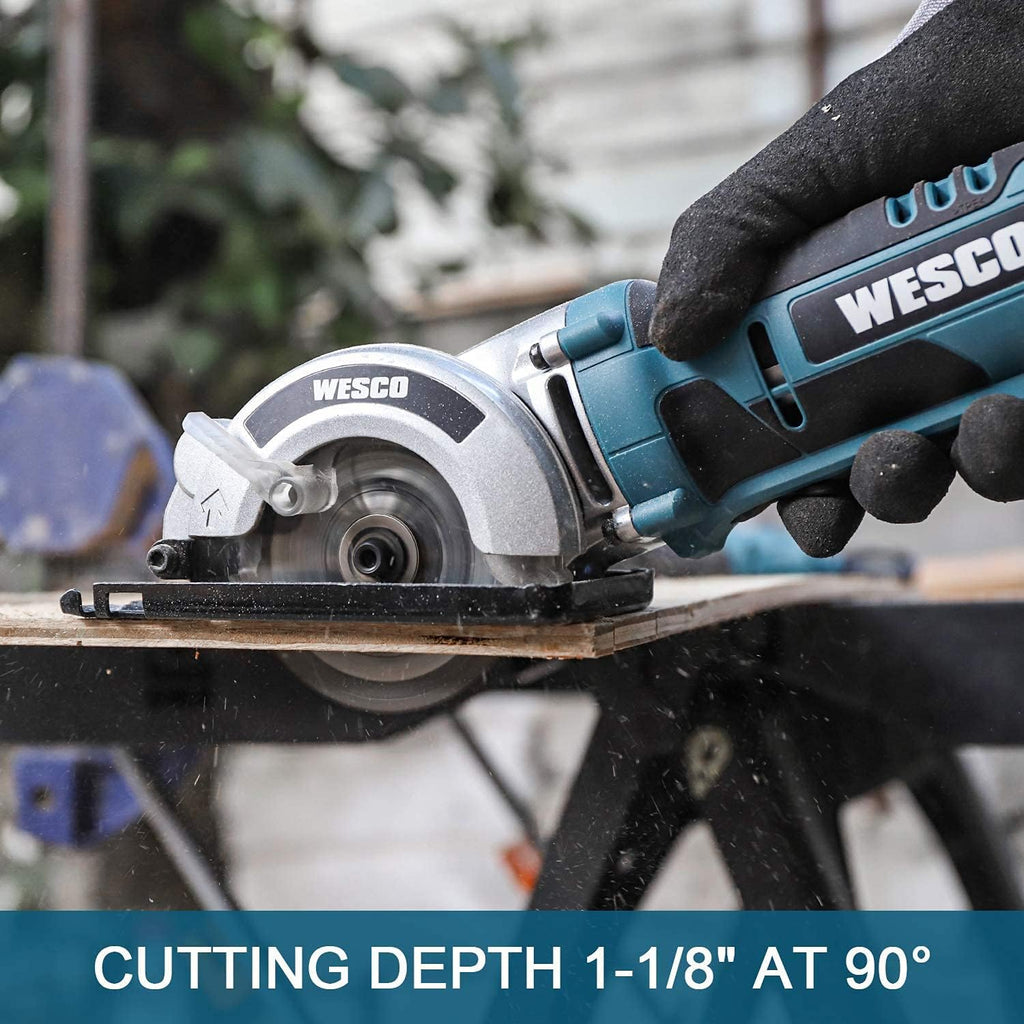Cordless Mini Circular Saw with 2.0Ah Battery and Fast Charger Y556487