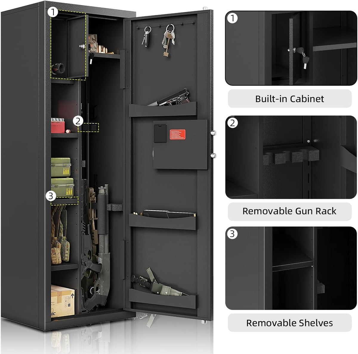 8-12 Gun Safe with Adjustable Shelves Q406708