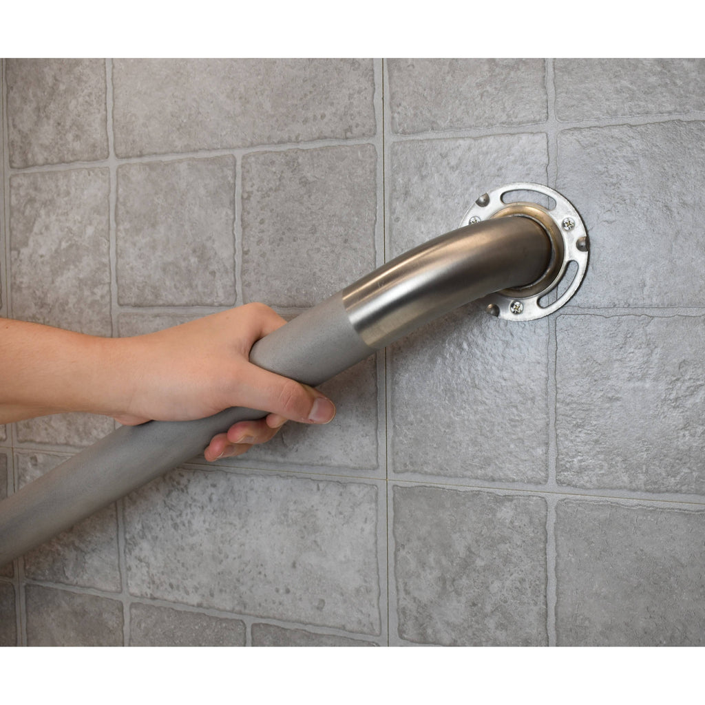 Stainless Steel Grab Bar with Safety Grip J451