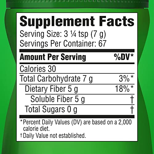 Prebiotic Fiber Supplement Powder - 67 Servings (17.6 Ounces) K15511