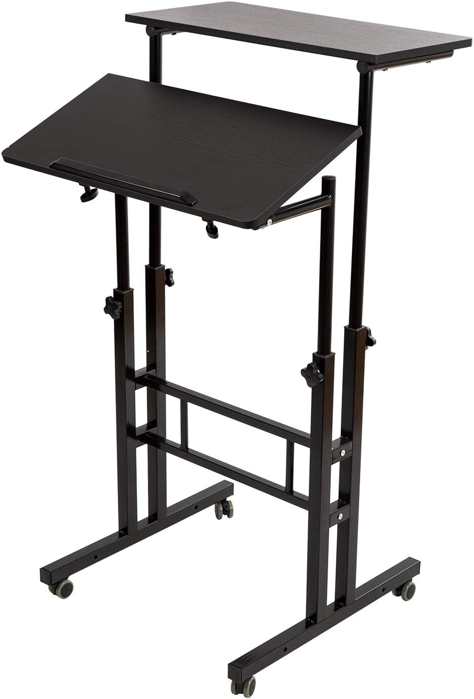 Adjustable Mobile Standing Desk with Wheels N37338
