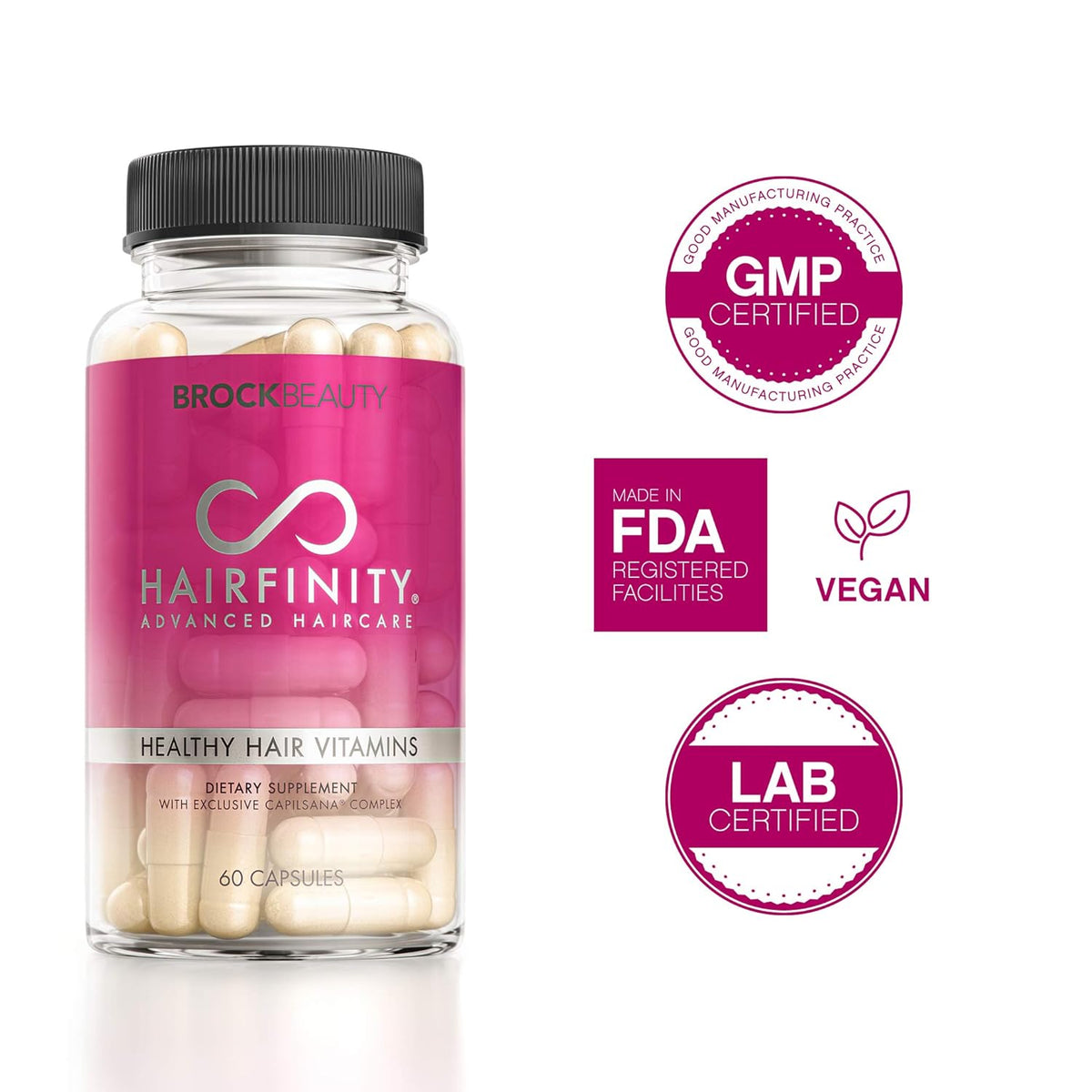 60 Veggie Capsules Hair Supplement M6633