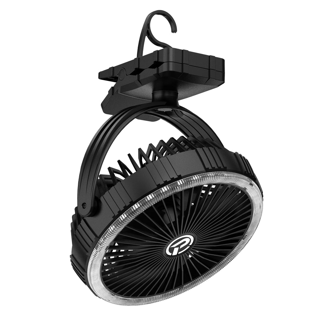 Rechargeable Clip-On Fan with LED Lights D5804