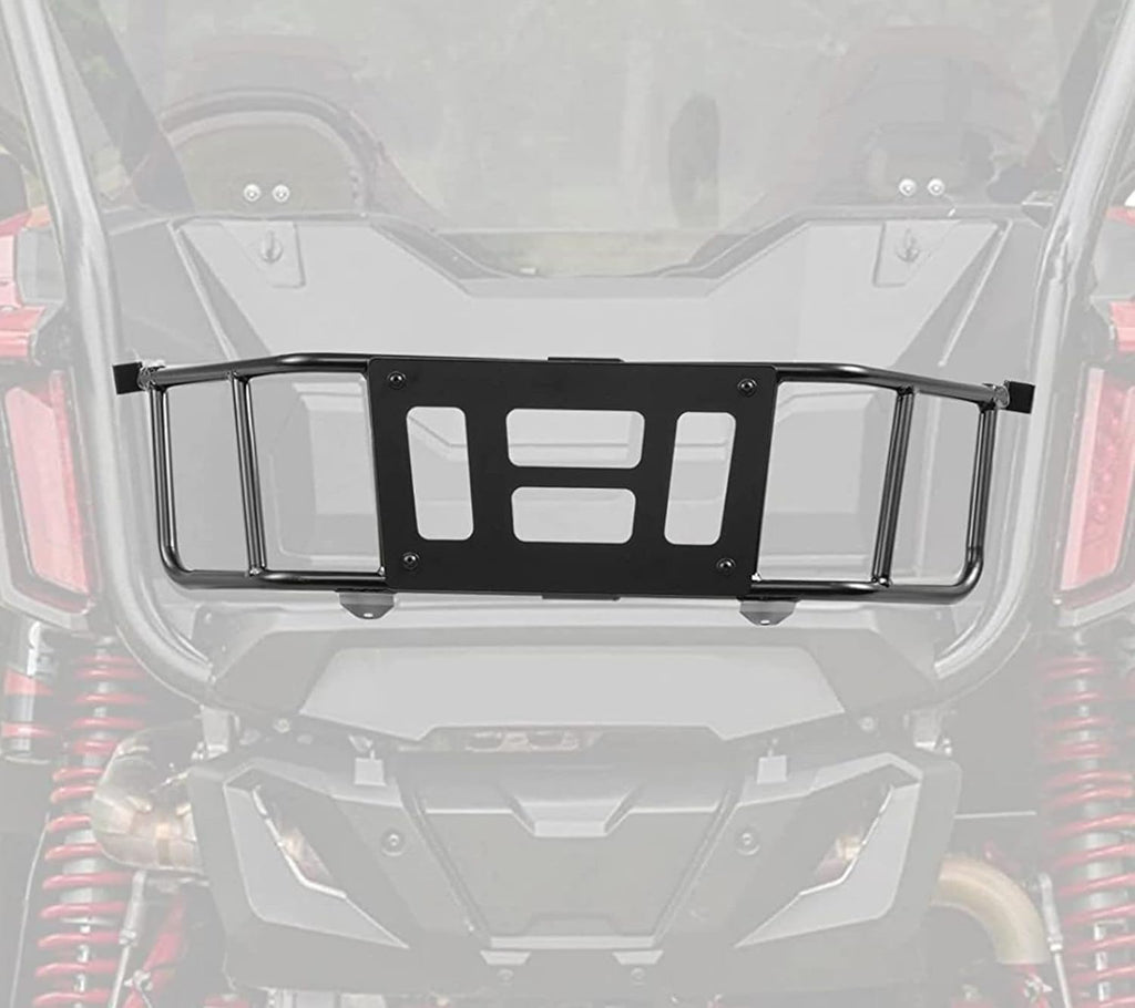 Bed Enclosure Tailgate for Honda Talon 1000R / 1000X, Heavy Duty Steel Black Cargo Bed Rack Extender J92548