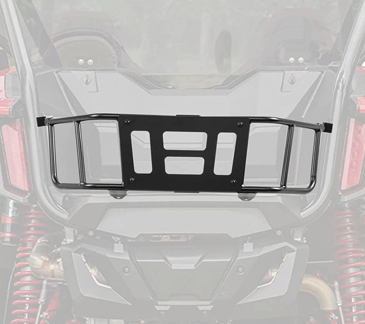Bed Enclosure Tailgate for Honda Talon 1000R / 1000X, Heavy Duty Steel Black Cargo Bed Rack Extender J92548