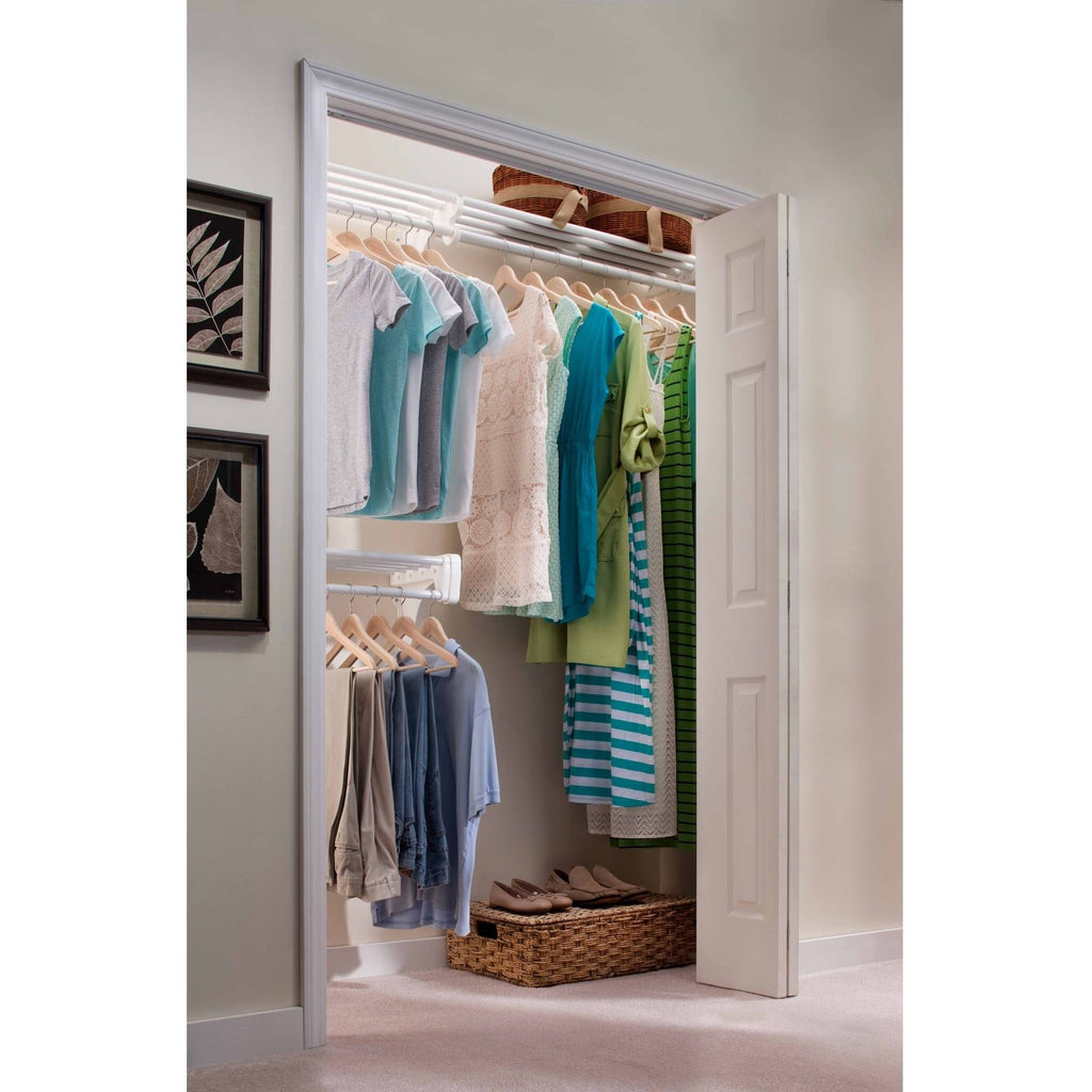 White Closet Organizer Kit F852