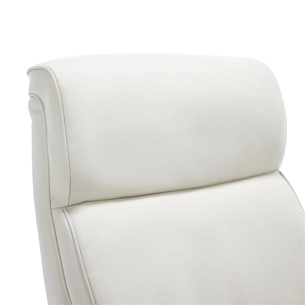 Ivory White Faux Leather Executive Office Chair U152825