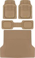 3-Piece Rubber Car Floor Mats with Cargo Liner H570