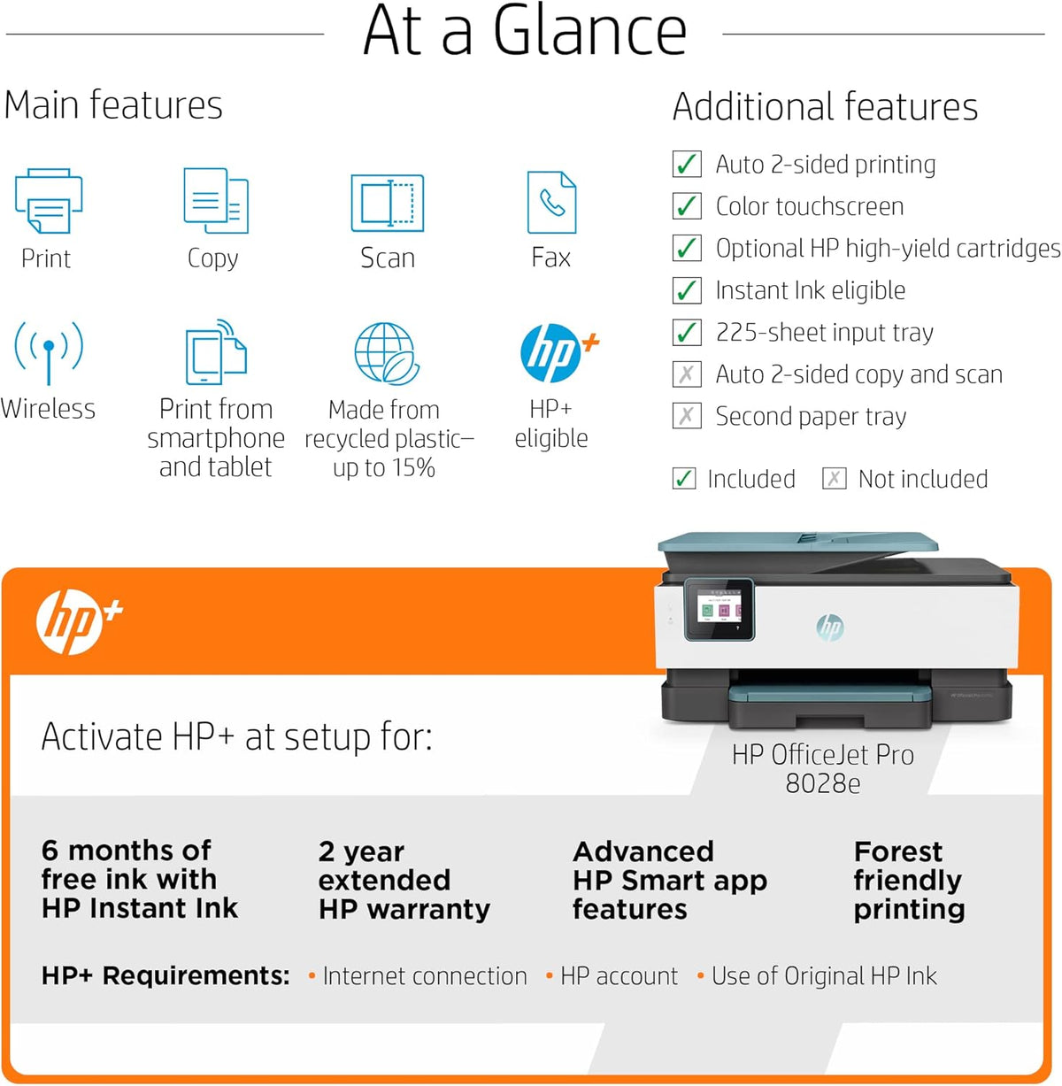 Renewed Wireless Color Inkjet All-in-One Printer J254