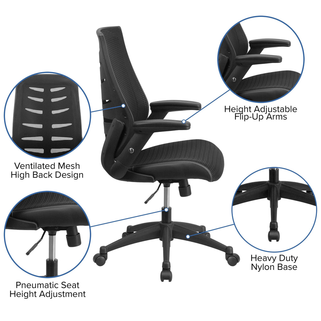 Black Mesh High Back Chair L92890