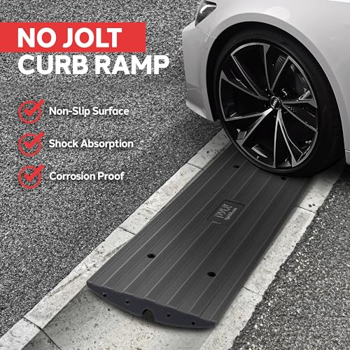 Heavy Duty Rubber Threshold Curb Ramp O50757