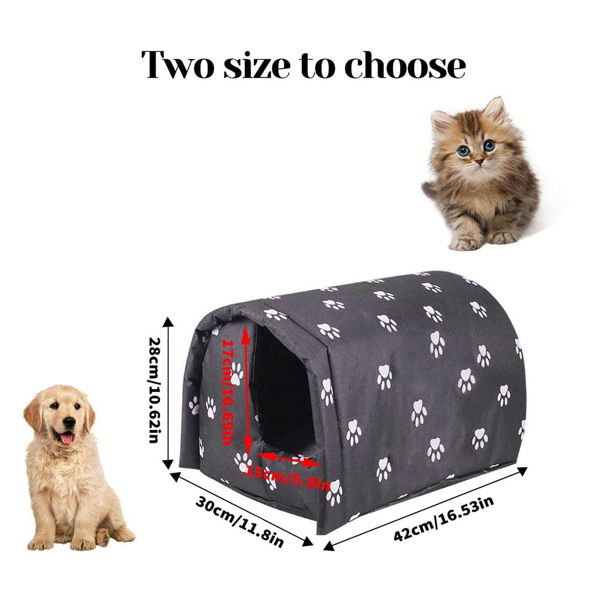 Weatherproof Foldable Cat House A20450