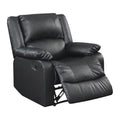 Black Faux Leather Recliner Q171