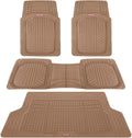 Beige DeepDish Front & Rear Mats with Trunk Cargo Liner Combo Set Z4953