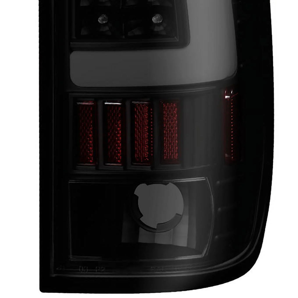 Black Smoked LED Tube Tail Lights Pair Left and Right Z225