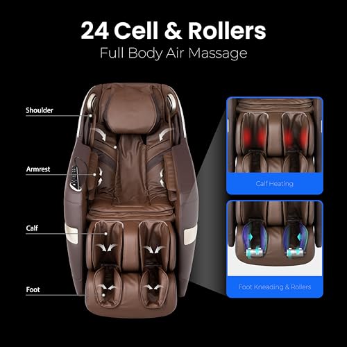 Brown Full Body Zero Gravity Massage Chair F135348